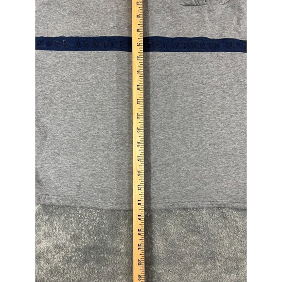 Under Armour Project Rock Hoodie Women's Medium Gray Loose Cropped Sweatshirt - Picture 7 of 9
